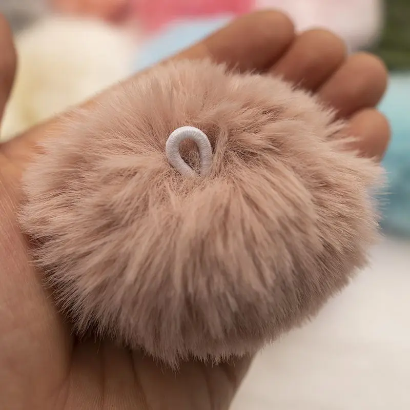 Faux Rex Rabbit Fur Pompom Balls 6cm 8cm Artificial Fluffy Soft Pompons DIY Pom Poms Handmade Clothing Sewing Crafts Supplies