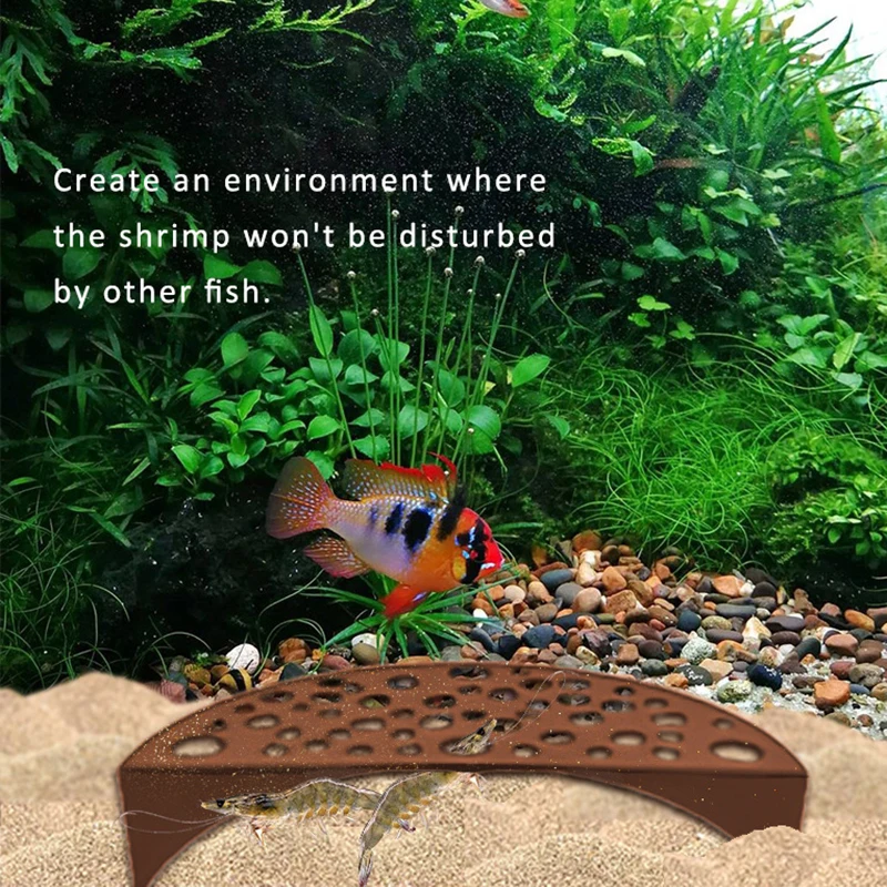 Shrimp Cave Hideout Shrimp Tunnel Breeding Protector Aquarium Hide Shelter Protector Breeding Protection Supplies aquarium decoration