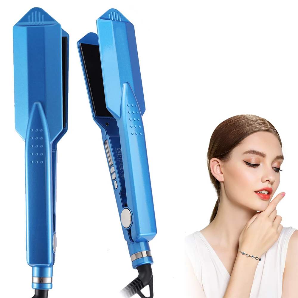 Professional Hair Straightener Flat Iron 11/4 Nano Titanium 450F Temperature Hair Straightener and curler Wide Plate hair styler 6