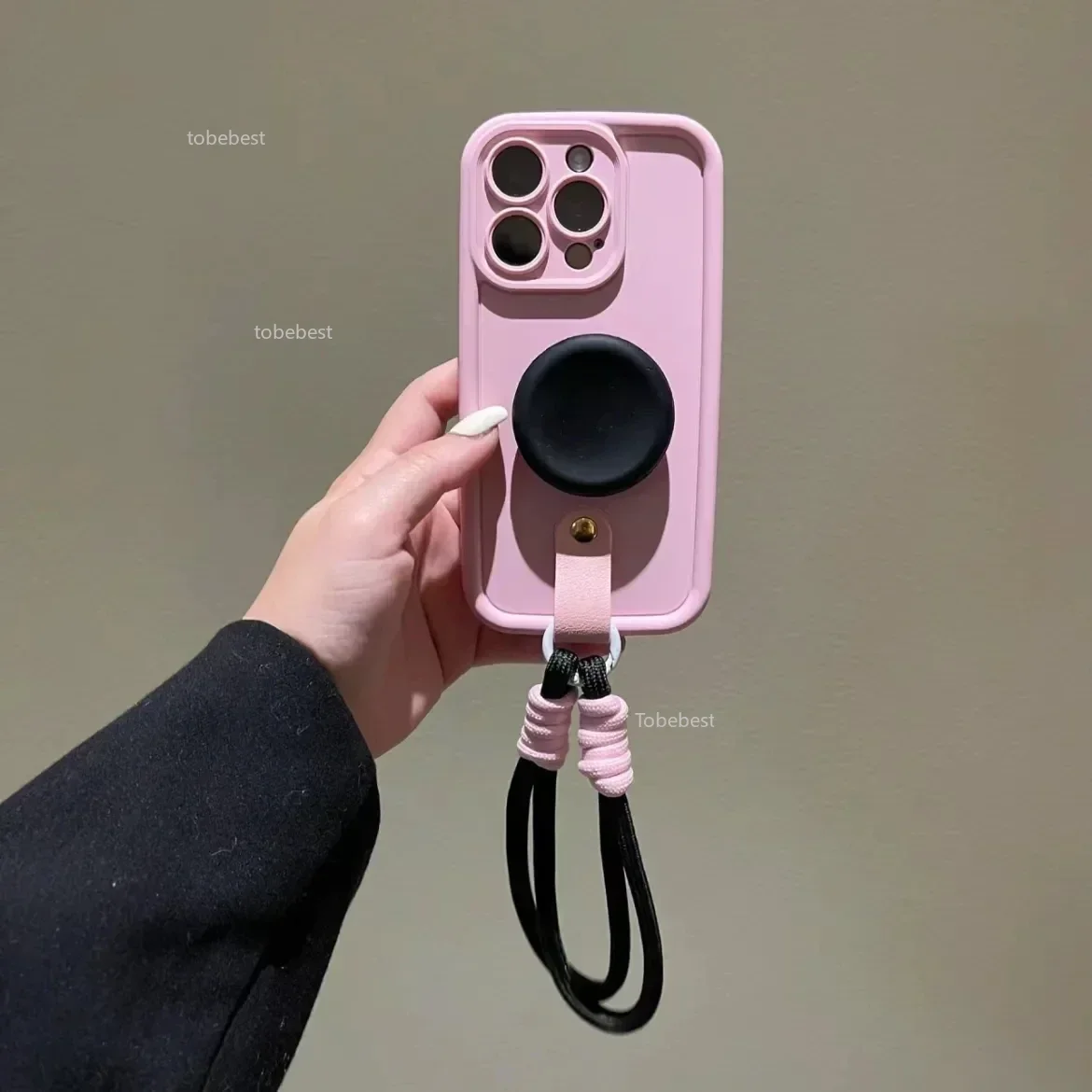 Silicone Case with Lanyard Wrist Strap and Stand
