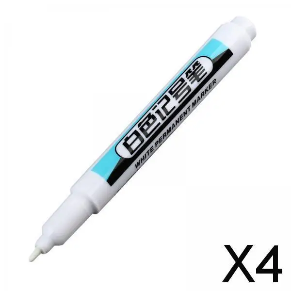 

2-4pack White Marker Paint Pen DIY Crafts Bathroom Water Resistant Carpentry