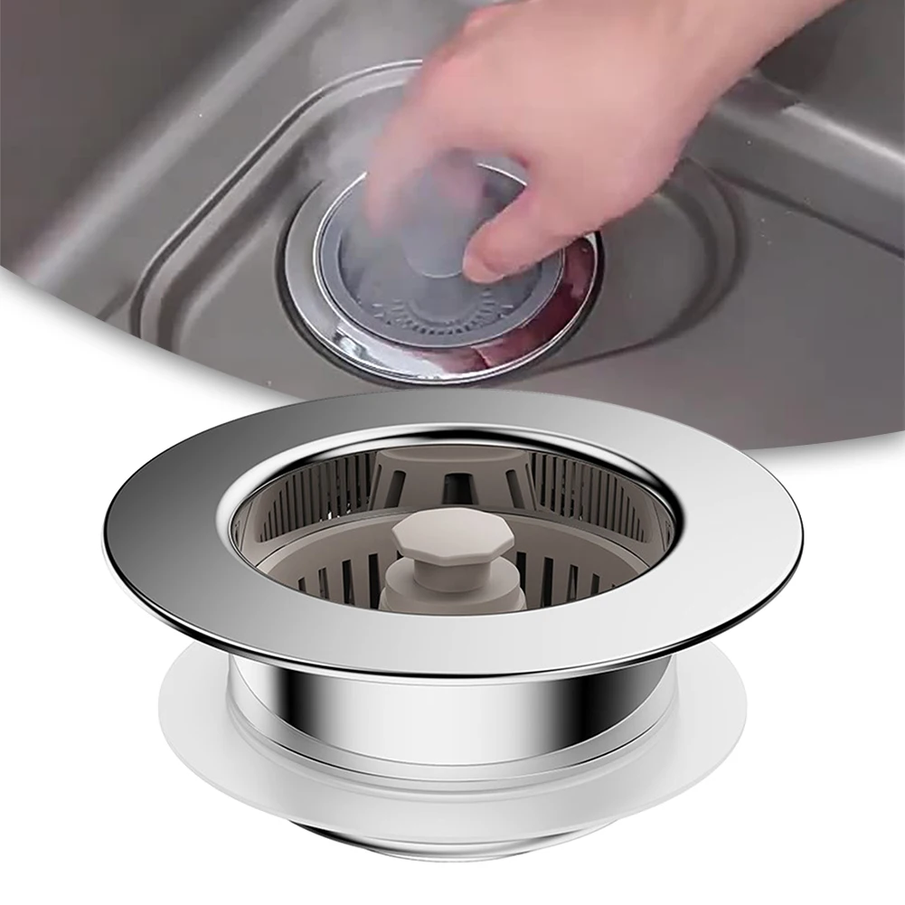 

New Kitchen Sink Filter, Press-Type Sink Seal Filter, Sink Seal Bounce Filter Kitchen Sink Accessories