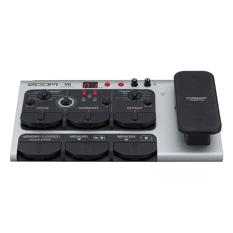 Zoom V6 V-6 Vocals Effector Karaoke Vocals Registrazione Live Performance Harmony Riduzione Del Rumore Reverb Effector