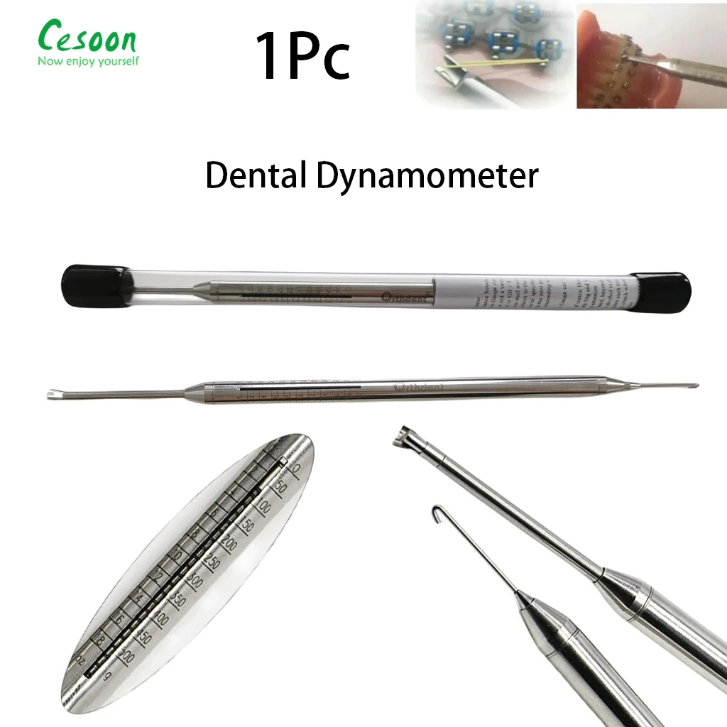 

1PC Dental Orthodontic Dynamometer Tension Meter Force Gauge Stress Elastics Brace Autoclavable Measuring Dentist Equipment Tool
