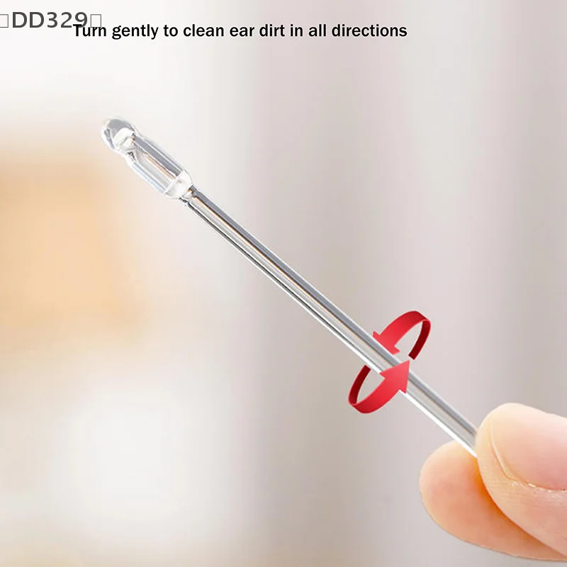 〔DD329〕24pcs Disposable Sticky Ear Diggers Pick Soft Ear Wax Removal Tool Reusable Ear Cleaner Adult Kid Elderly Earwax Remover