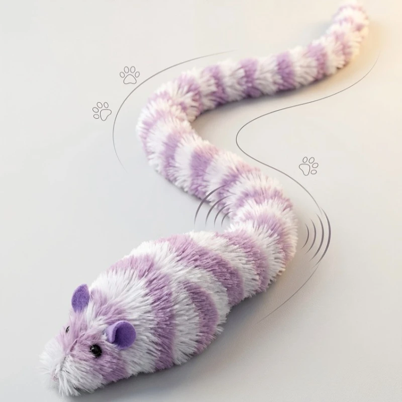 Deluxe Interactive Plush Mouse Cat Toy - Bite Resistant & Squeaky Self-Entertainment Plaything