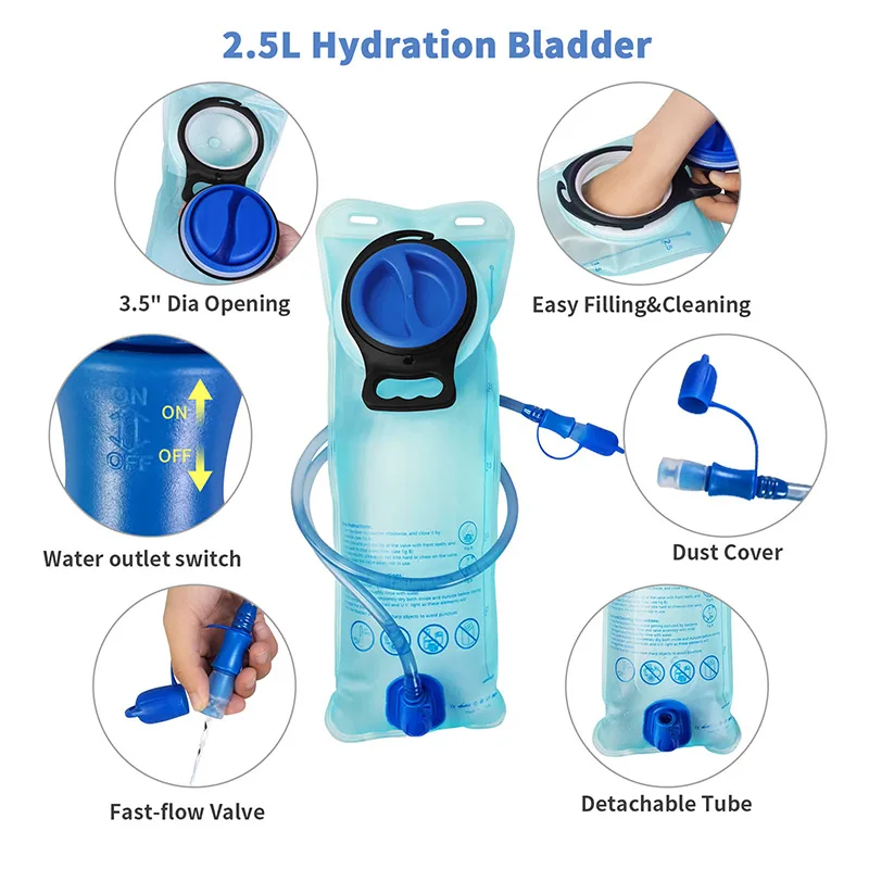 Hydration Backpack Hydration Pack Hydration Bag Bike Cycling Sports Training Bicycle Backpack Outdoor Water Bag Running Hiking Climbing Mountaineering Rucksack