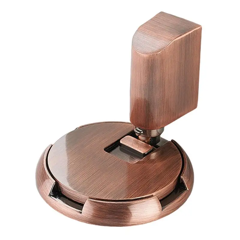 Heavy Duty Floor Door Stopper Mechanical No Magnetic Floor Mounting Door Stop Adjustable Windproof Stopper Keep Open