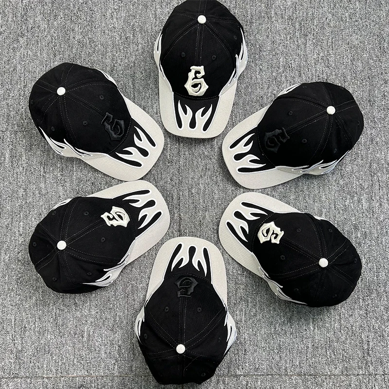 

KANYE With The Same Paragraph Legend6 Hip-Hop Fog Street Flame Baseball Cap Peaked Hat DONDA Fashion Accessories MZ116