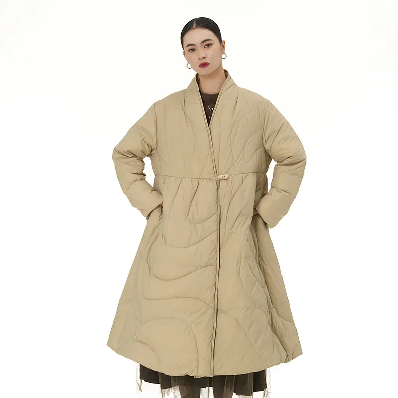 

Winter new large women's loose thin warm coat