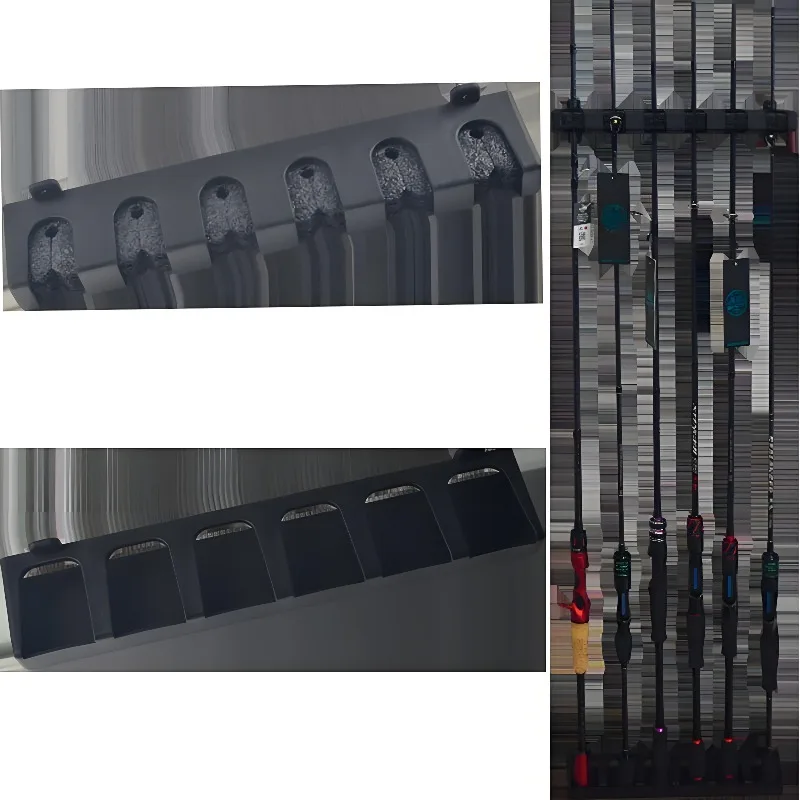 Wall Mounted Fishing Rod Storage Rack 2