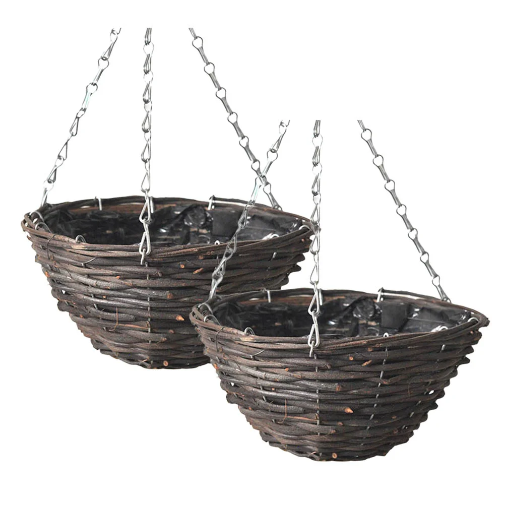 

Rattan Boho Plants Flower Pot Planting Basket Arrangement Hanging Outdoor Pots Flowerpot