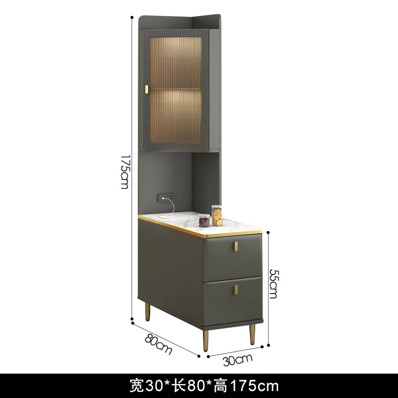 

Yy Simple Corner Side Cabinet Bedroom Living Room Storage Rack Corner Locker Integrated