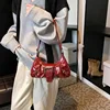 2025 Spring Hot Selling Maillard Style Retro Style Small Bag Spicy Girl Y2K Wasteland Style Vintage Leather Shoulder Armpit Bag 4