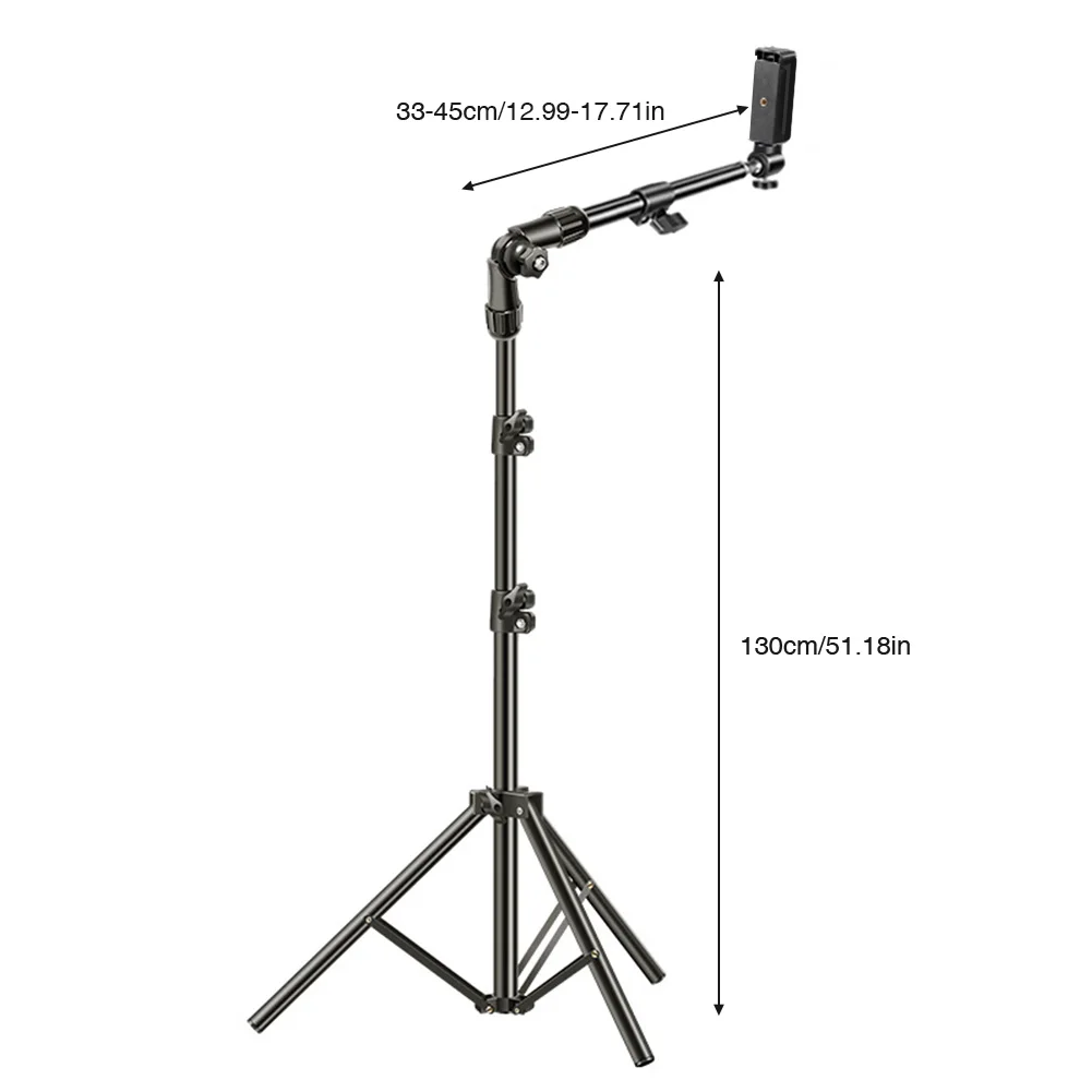 170cm Adjustable Height Telescopic Mobile Support Tripod Multifunctional Stretchable Phone Holder Live Selfie Recording Tripods