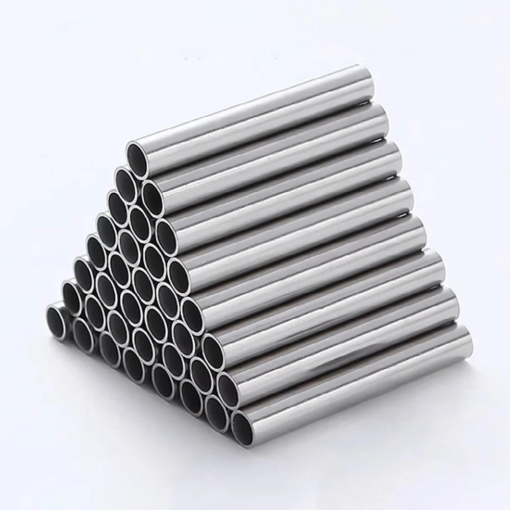 304 Stainless Steel Round Capillary 100mm 200mm 300mm Long Seamless Straight Tube Pipe Wall Thick 2mm 2.5mm 3mm OD 16-325mm 1pcs stainless steel tube