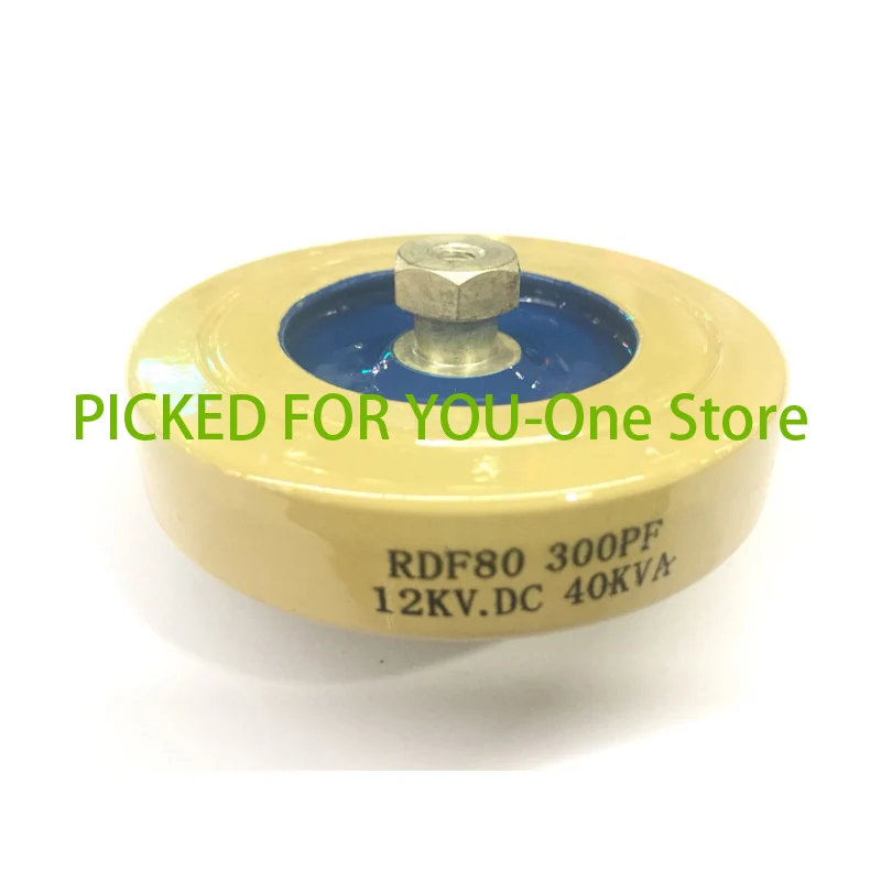

DT80 RDF80 300PF 300K 12KV-40KVA High Frequency Machine High Frequency High Voltage Ceramic Dielectric Capacitor