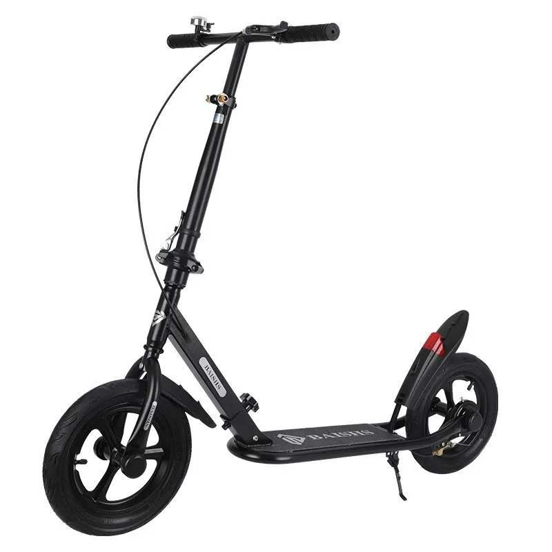 Cross Life New Youth Scooter Folding Two Wheel Scooter For College Students And Male And Female Campus Scooters Carbon Steel New
