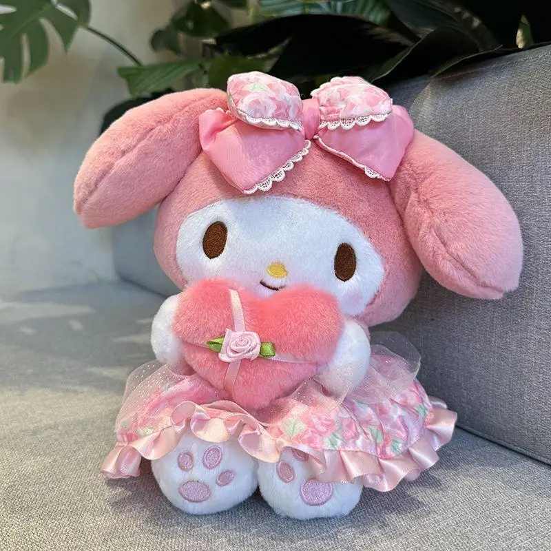 

Мультяшная кавайная аниме Sanrio плюшевая кукла Hello Kitty Kuromi Mymelody Милая новая плюшевая игрушка кукла мягкая удобная креативная Подарочная игрушка
