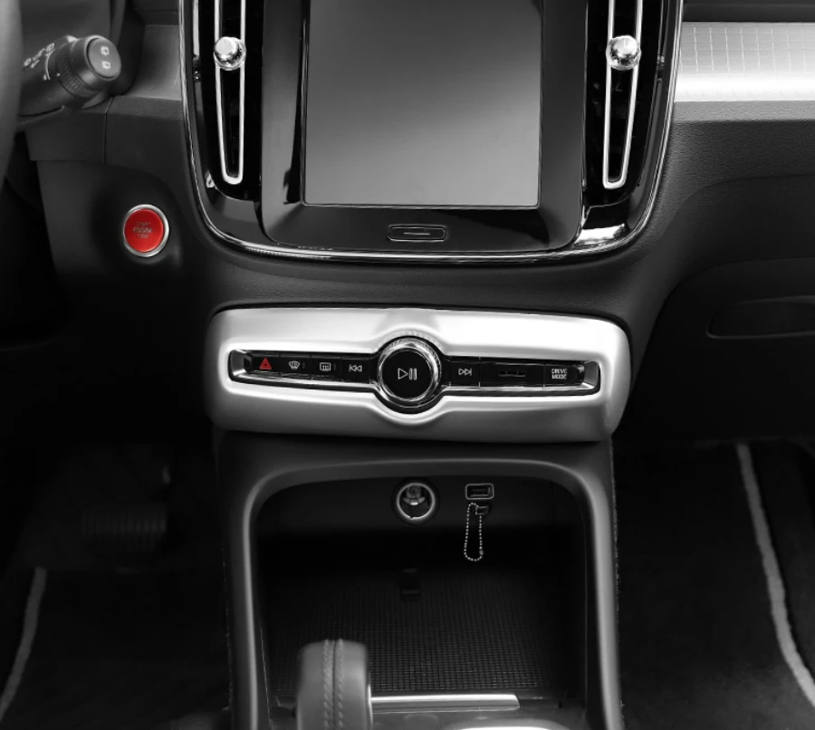 

Для VOLVO XC40 2018 - 2022 аксессуары для интерьера центральное управление навигация GPS навигатор рамка декор крышка отделка ABS Матовый