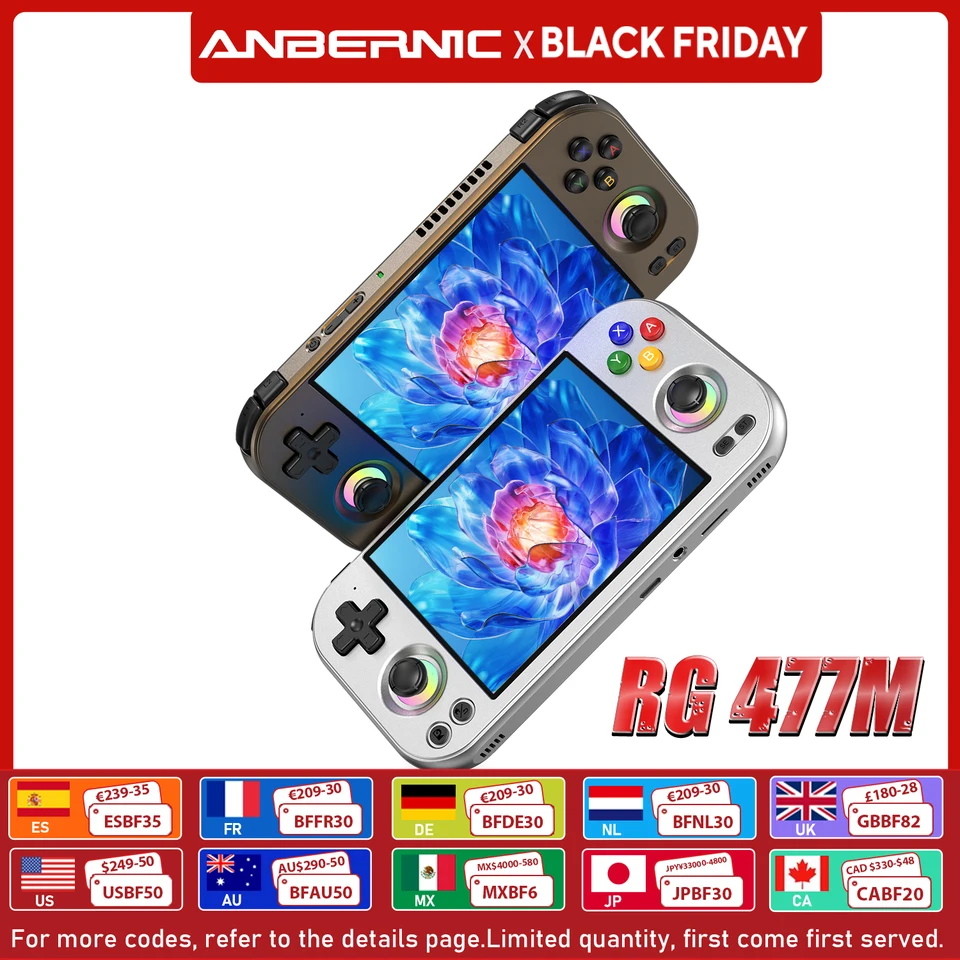 ANBERNIC RG477M Retro Handheld Game Console 4.7-inch LTPS 64 Bit
