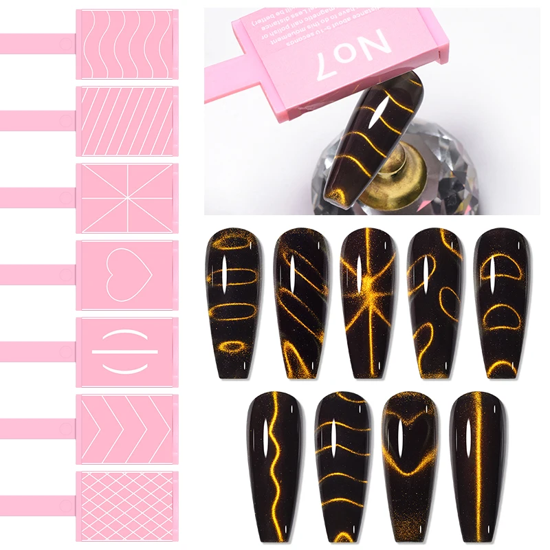Multifunctional Pink Cat Eye Magnetic Rod Nail Art Tools Powerful Magnet Suitable for Gel Polishing Beauty Manicure Supplies cat eye nail tool magnetic nail art tools magnetic nail tools