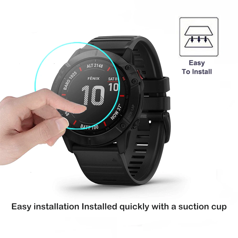 2Pack For Garmin Fenix 6s 6x Pro Sapphire Solar GPS Watch