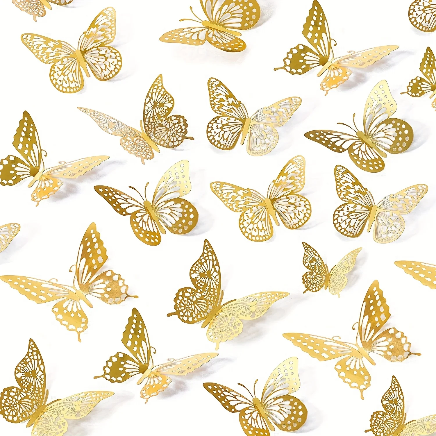 36 Pieces Butterfly Stickers 3d Butterfly Wall Stickers Cutout Butterfly  Stickers Wall Decorations