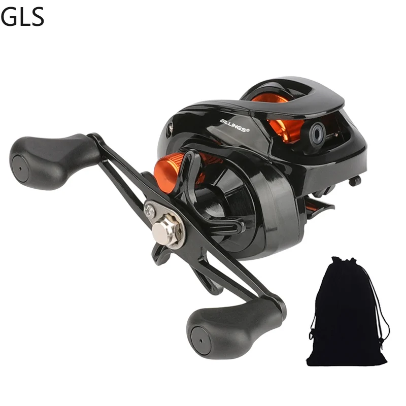 

Lightweight Spool 6.3:1 Gear Ratio Baitcasting Fishing Wheel Left/Right 8kg Max Drag Saltwater Fishing Reel carretilha de pesca