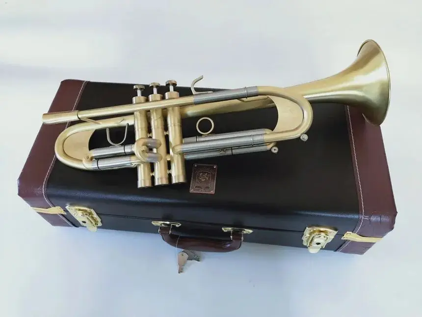KALUOLIN New Trumpet B flat trumpet LT197GS-77 musical instrument heavier type Gold plating Trumpet playing music
