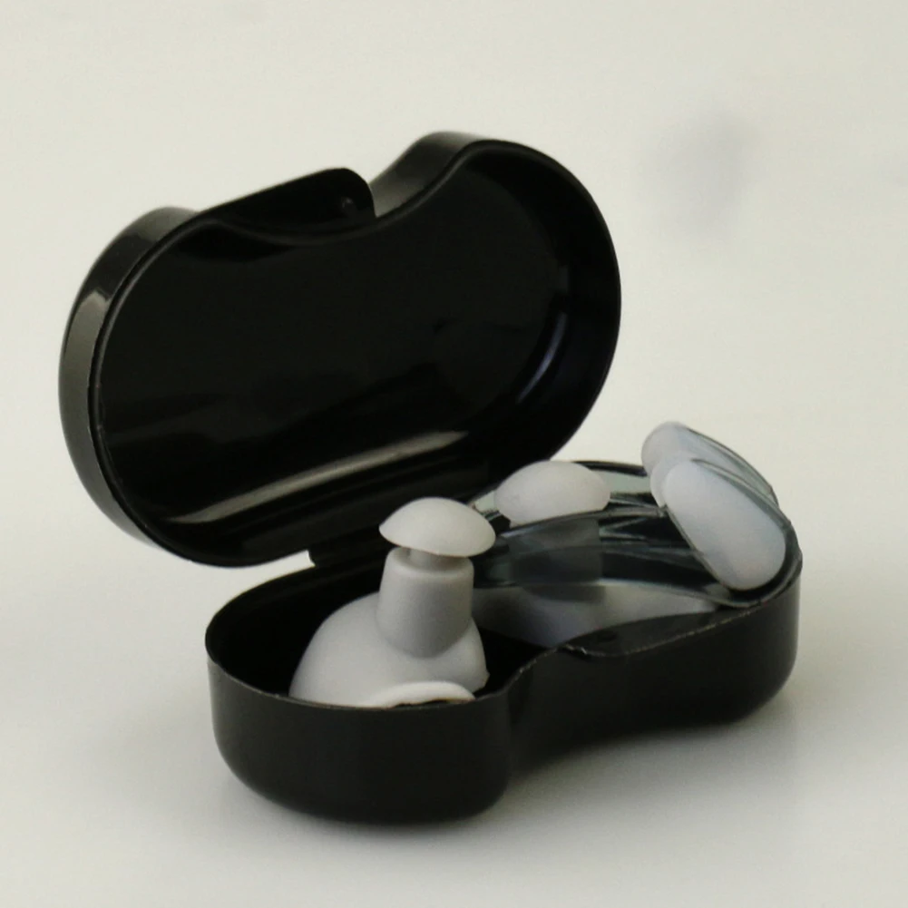 Swimming Earplugs Silicone Ear Plugs Waterproof Spiral Diving Earplugs + Nose Clip Protection Sound Blocking Earplugs swimming earplugs