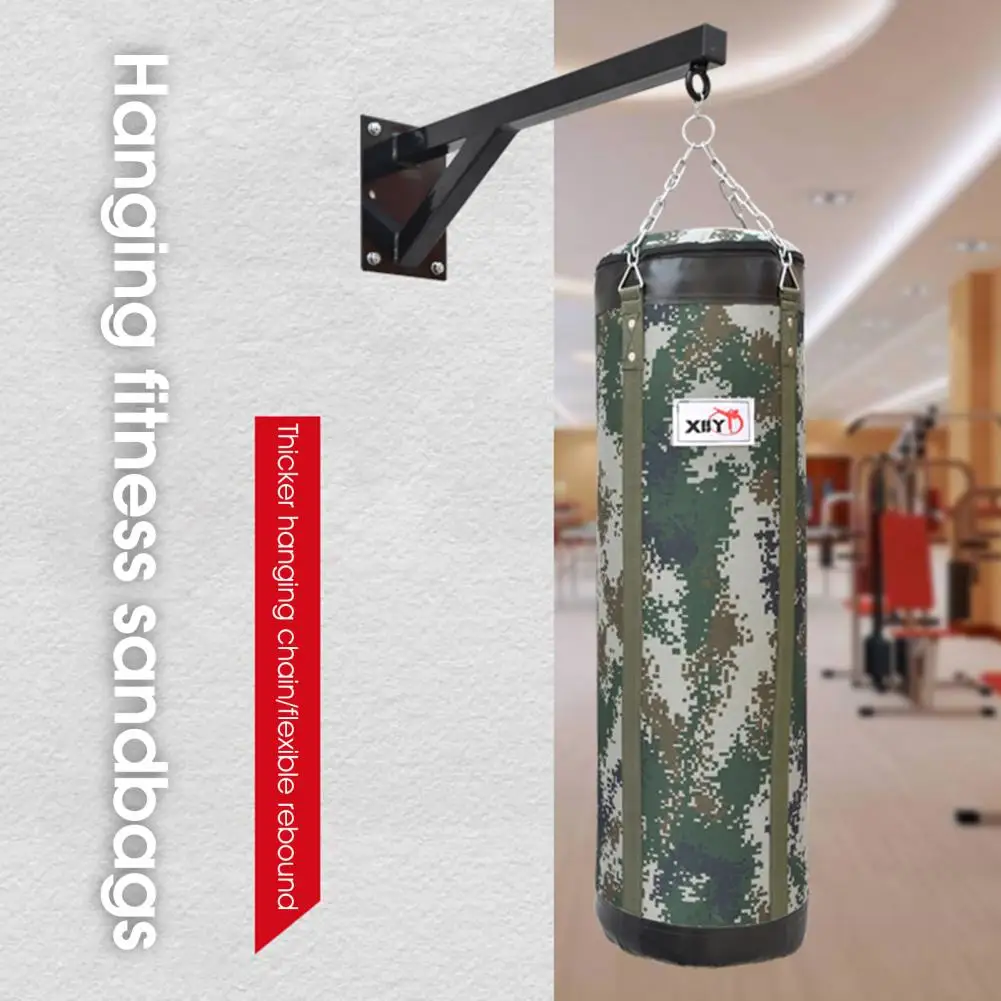 60/80/100/120cm Canvas Boxing Bag Hanging Design Professional High Strength Empty Punching Bags Thai Sand Fight Karate For Gym