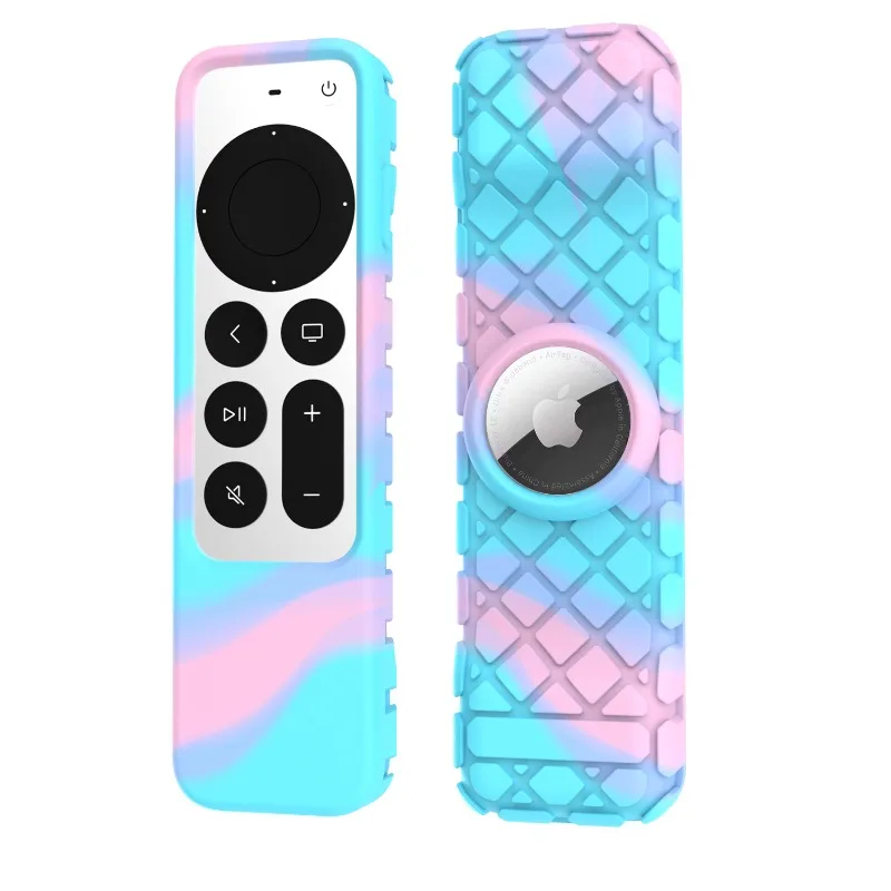 For Apple TV 4K remote control silicone protective case Multi-color skin all-wrapped case wear resistant fall protective case 5