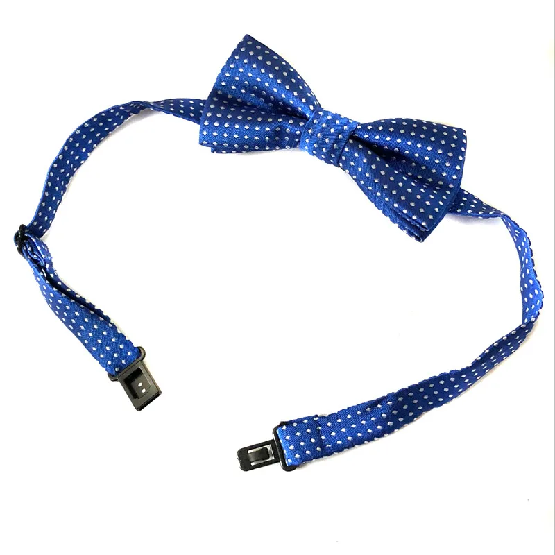 Kid Children Boy Bow Tie Polka Dot Bowtie Smooth Necktie Soft Butterfly Wedding Prom Party