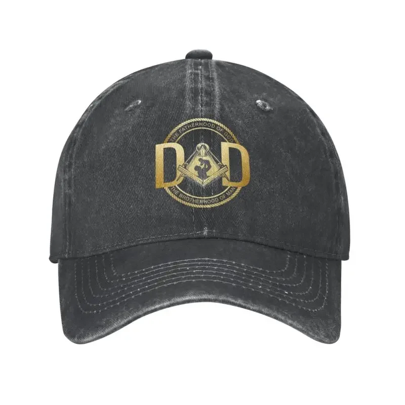 

Custom Cotton Masonic Dad Freemasonry Baseball Cap Hip Hop Women Men's Adjustable Father's Day Freemason Dad Hat Summer