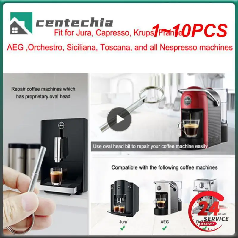 1 ~ 10 Pz Reparatur Werkzeug Jura Capresso Ss316 Ovale Kopf Schrauben Spezielle Bit Nespresso Kaffee Maschera Riparazione Sicurezza
