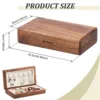 Portable Velvet Jewelry Storage Box Wooden Travel Jewelry Box Vintage Earring Ring Necklace Case Jewelry Storage Holder Box New 6