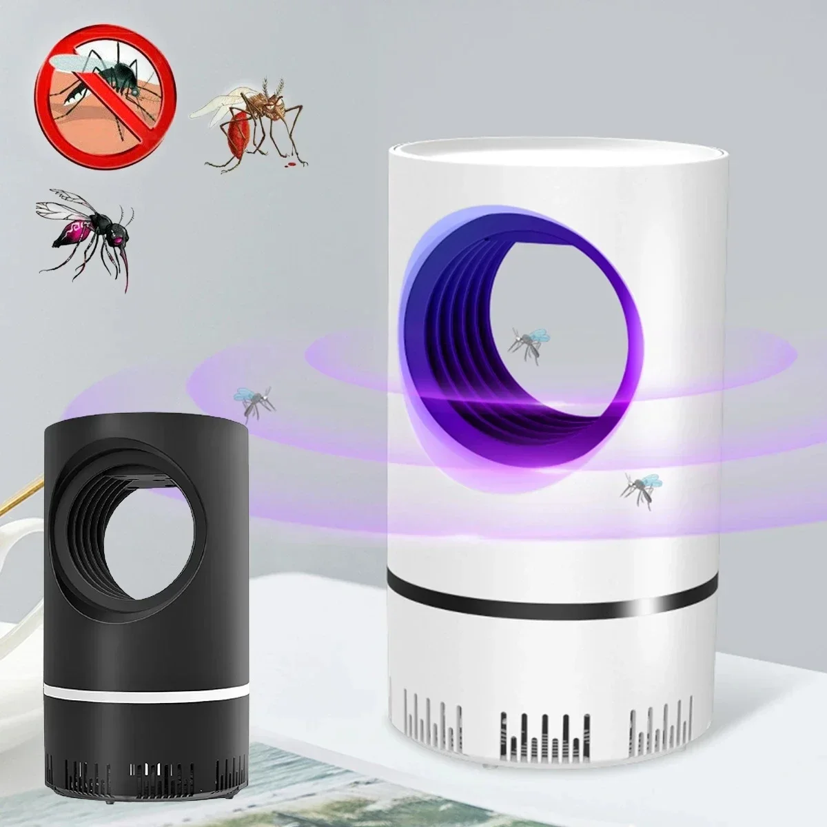 Description Picture 2 of itemMosquito Killer Lamp Portable Repellent Heater Fly Trap Electric Insect Killer Mute Anti Mosquito Lamp USB Rechargeable Indoor