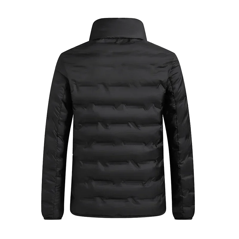 Mens Down Jacket Stand Collar Slim Short Warm Sports Winter