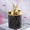 Electroplated Bird Ceramic Decorative Jar with Lid, Candle Jar, Aromatherapy Cup, Jewelry Storage Box, Handicraft Ornament 6