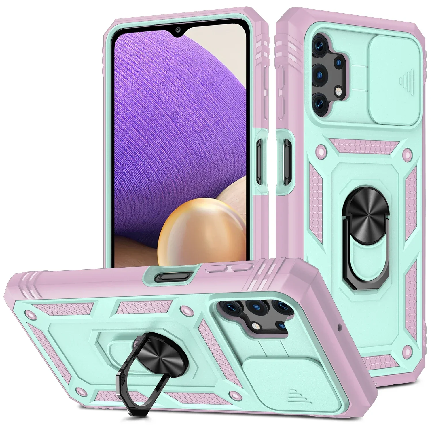 Custodia Protettiva Rigida Per Cavalletto Per Samsung Galaxy A15 S23 Ultra A34 A04S A54 A14 A53 A33 A52S A52 A13 S22 5G S21 Plus S20 Fe