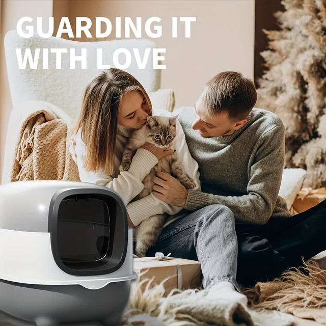 Foldable Closed Cat Litter Box 1
