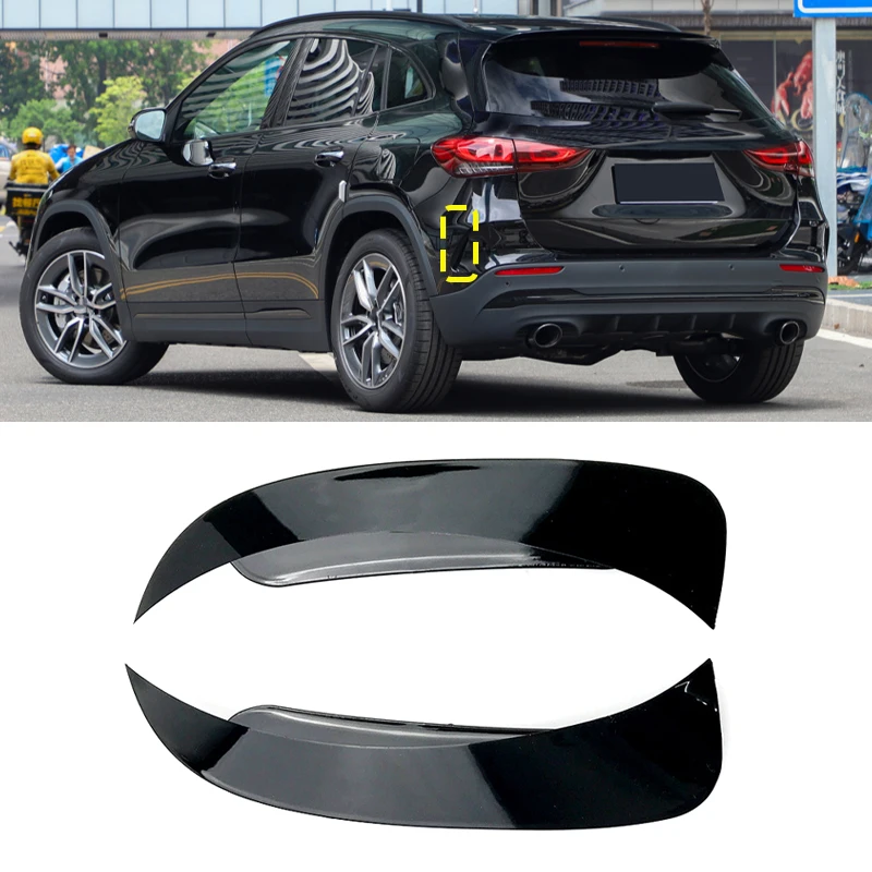 

Rear Bumper Splitter Spoiler Stickers Glossy Car Air Vent Trim Cover Accessories For Mercedes Benz GlA Class GLA260 GLA45 AMG