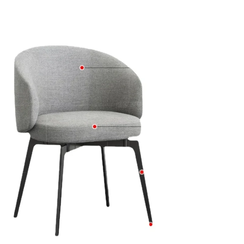 

YY Nordic Light Luxury Dining Chair Modern Simple Home Fabric Stool