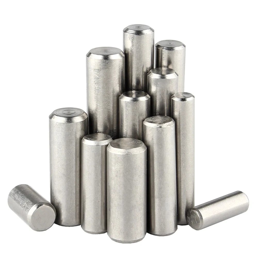 2-50Pcs M1-M10 Cylindrical Pin Locating Dowel 304 Stainless Steel Fixed Shaft Solid Rod 4-100mm cylindrical locating dowel pin