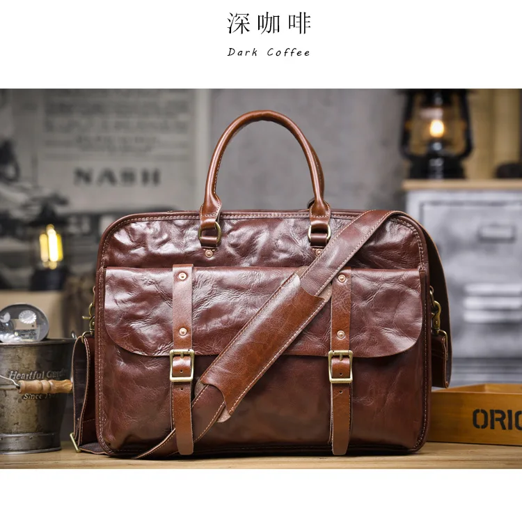 PNDME Modedesigner handgemachte pflanzlich gegerbte Rindsleder Männer Frauen Aktentasche Business echtes Luxus Leder Laptop Handtasche – Detail 22