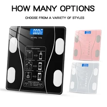 

Bluetooth Scale Electronic Weight Scale Bathroom Weight Scale Tempered Glass Digital Weight Scale LCD Display Smart Scale scale