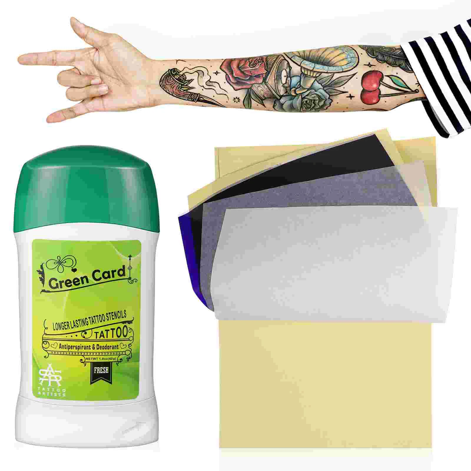 

Tattoo Kit for Beginners Stencil Paper Suite Transfer Soap Stick Supplies Tattooing