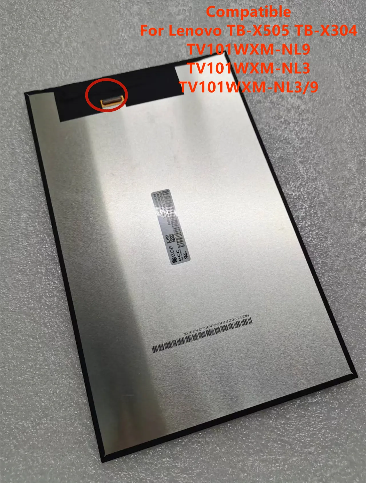 Tela Lcd para Tablet pc 101 Polegadas 1280x800 Tv101wxm-nl3 Tv101wxm-nla Tv101wxm-nl9 Tv101wxm-nl3 100 Testado - Imagem 2