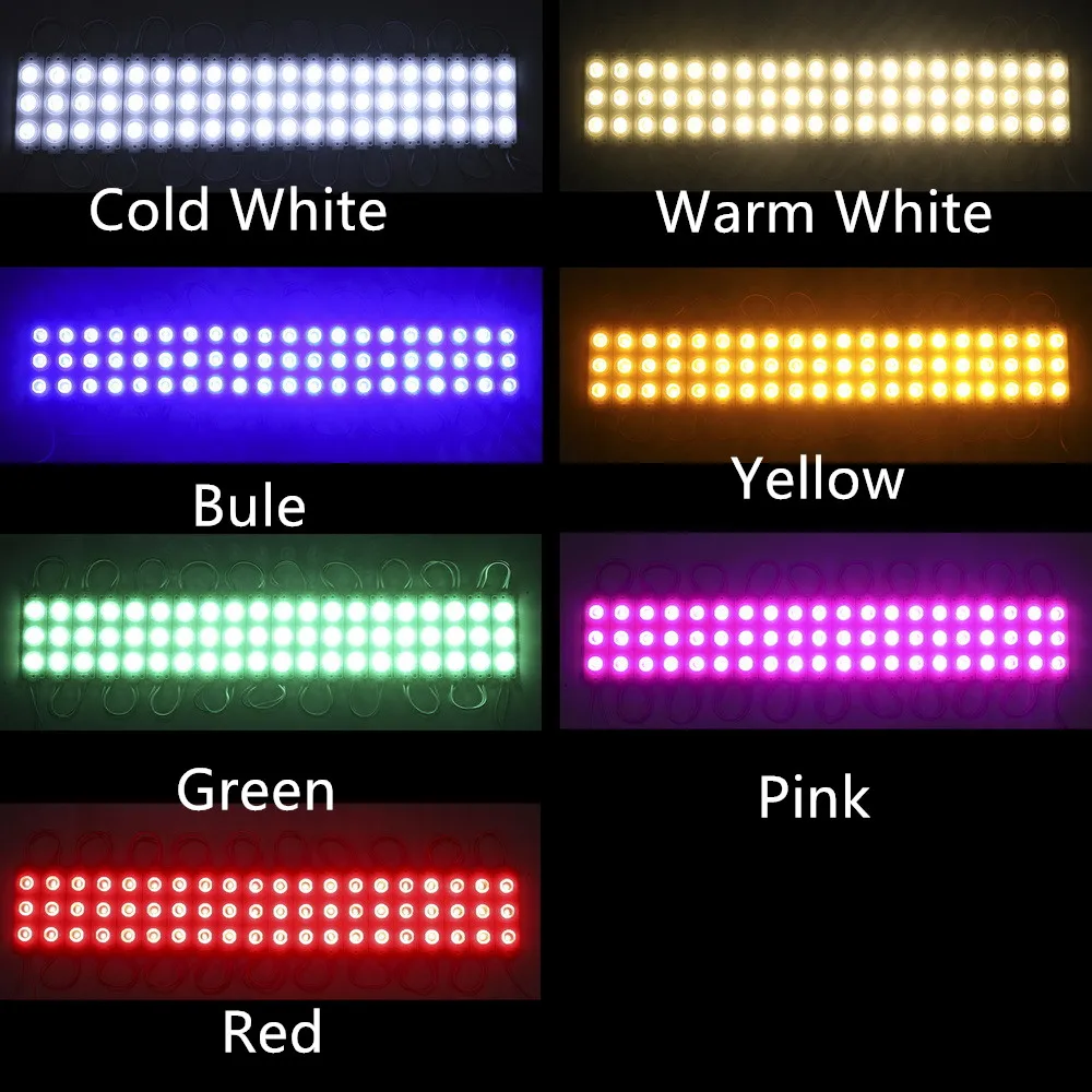 LED Modules 10pcs/lot Injection with Lens COB Waterproof Backlight for Sign Channel Letter DC12V 3W IP68